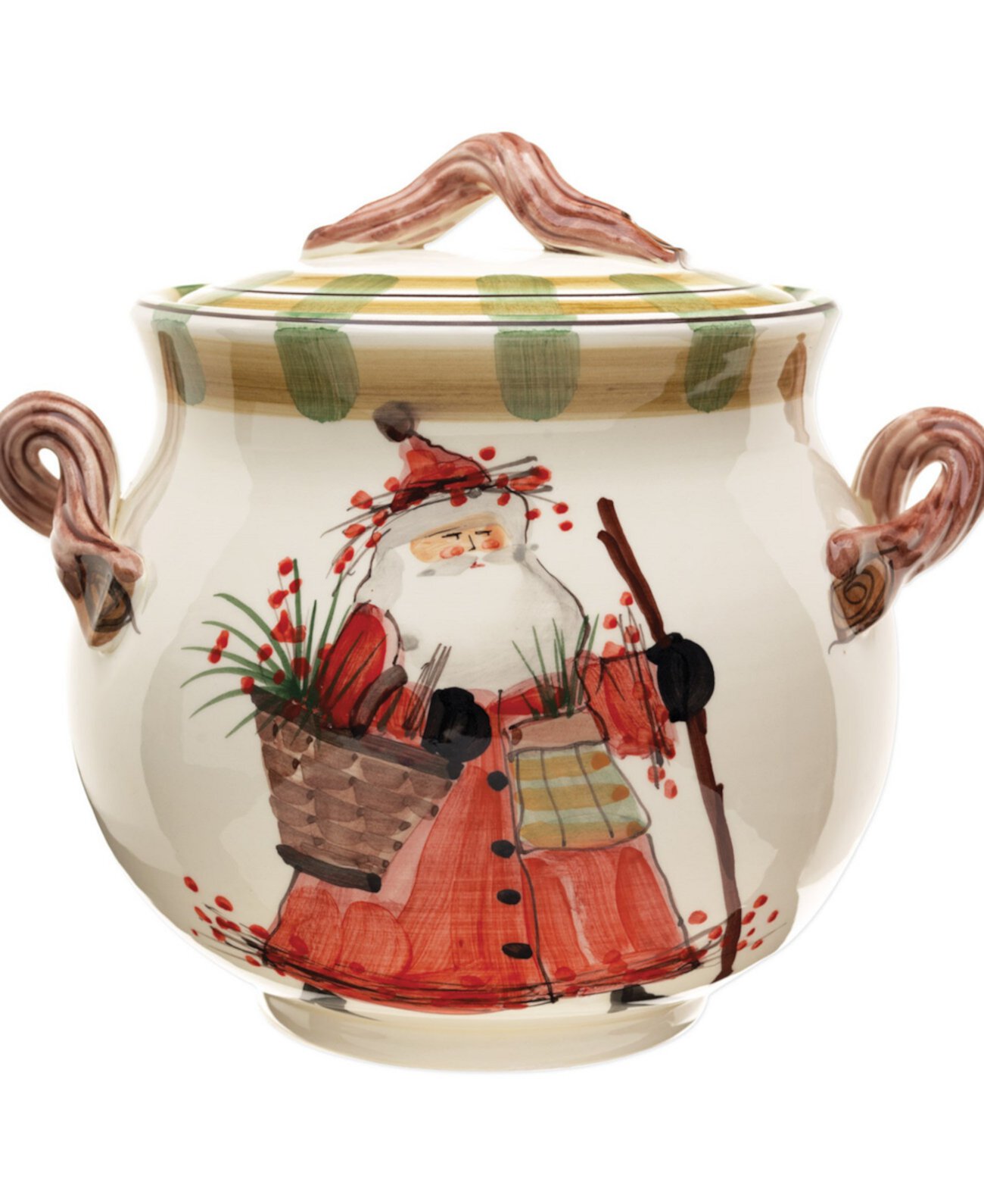 Old St. Nick Biscotti Jar VIETRI