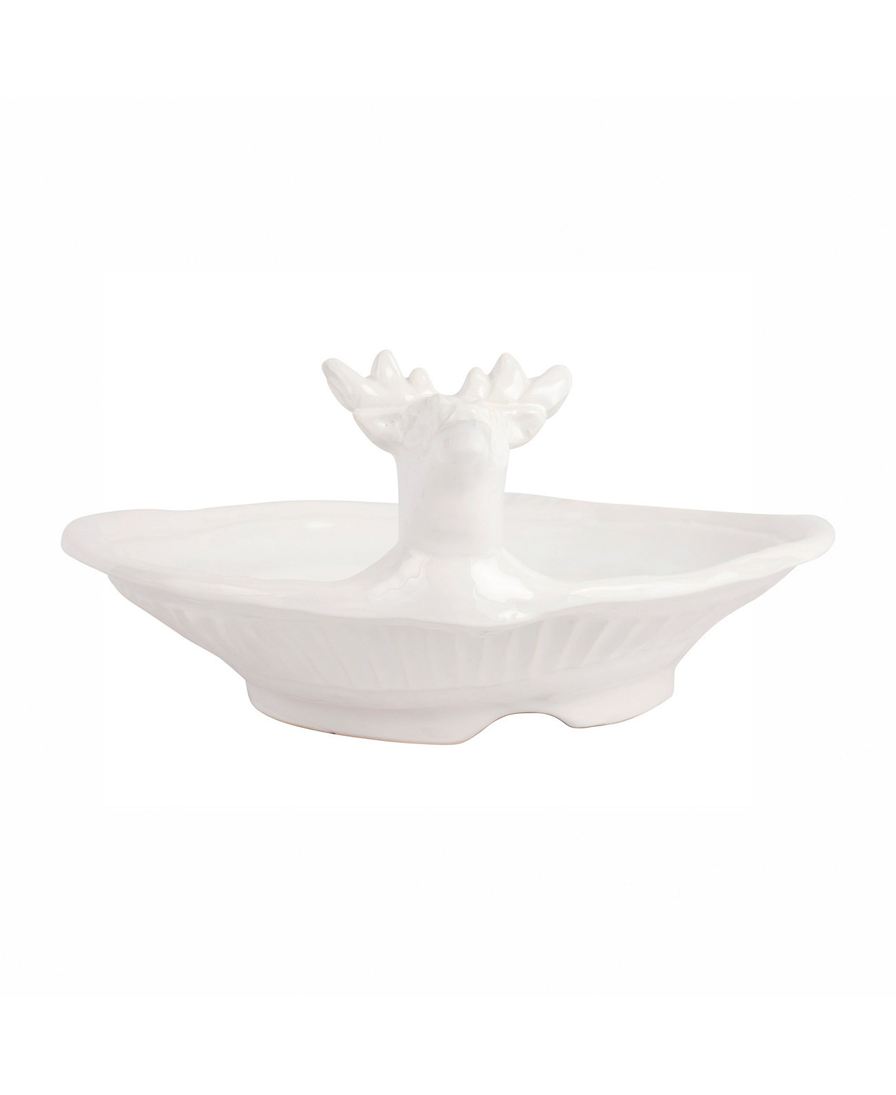 Pietra Natale Figural Deer Shallow Bowl VIETRI