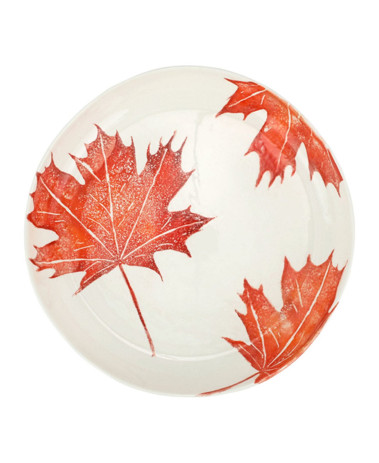 Autunno Maple Leaves Round Shallow Bowl VIETRI