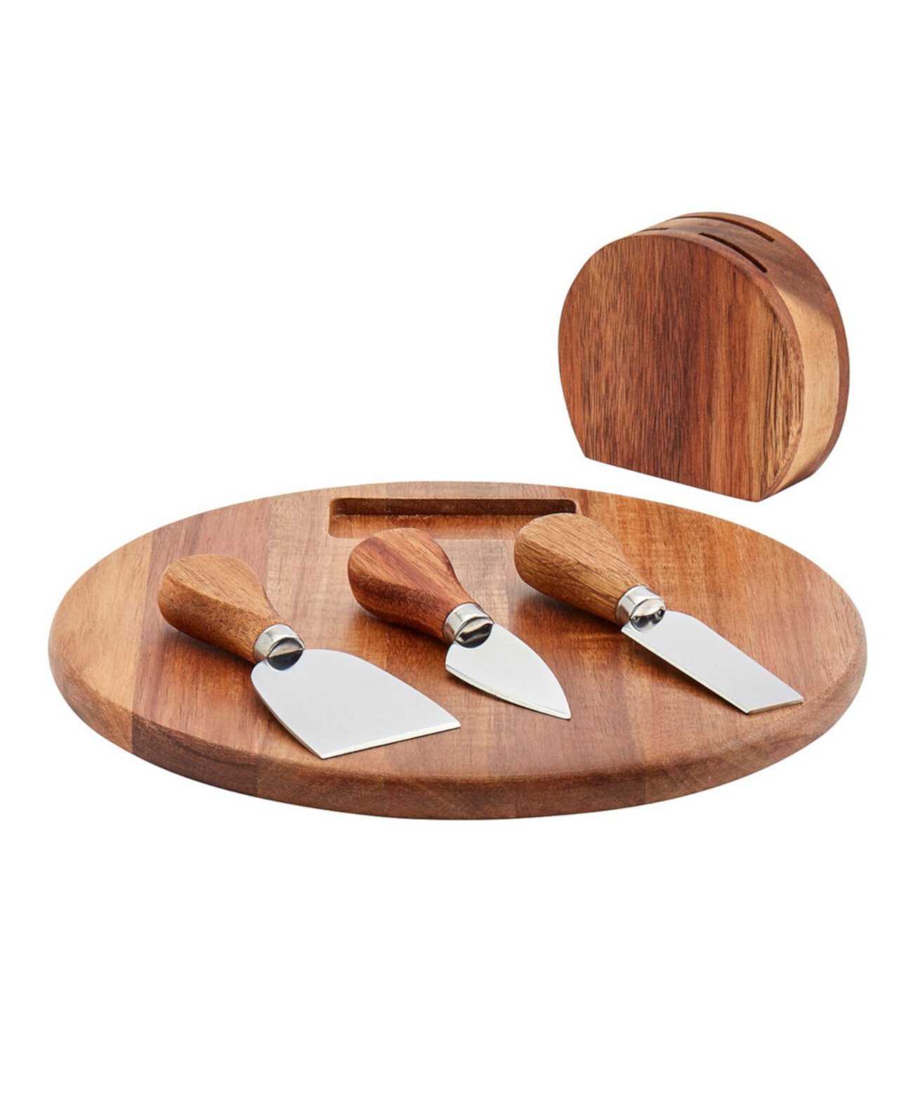 Acacia Round Serving Board 5-Piece Set Tabletops Gallery