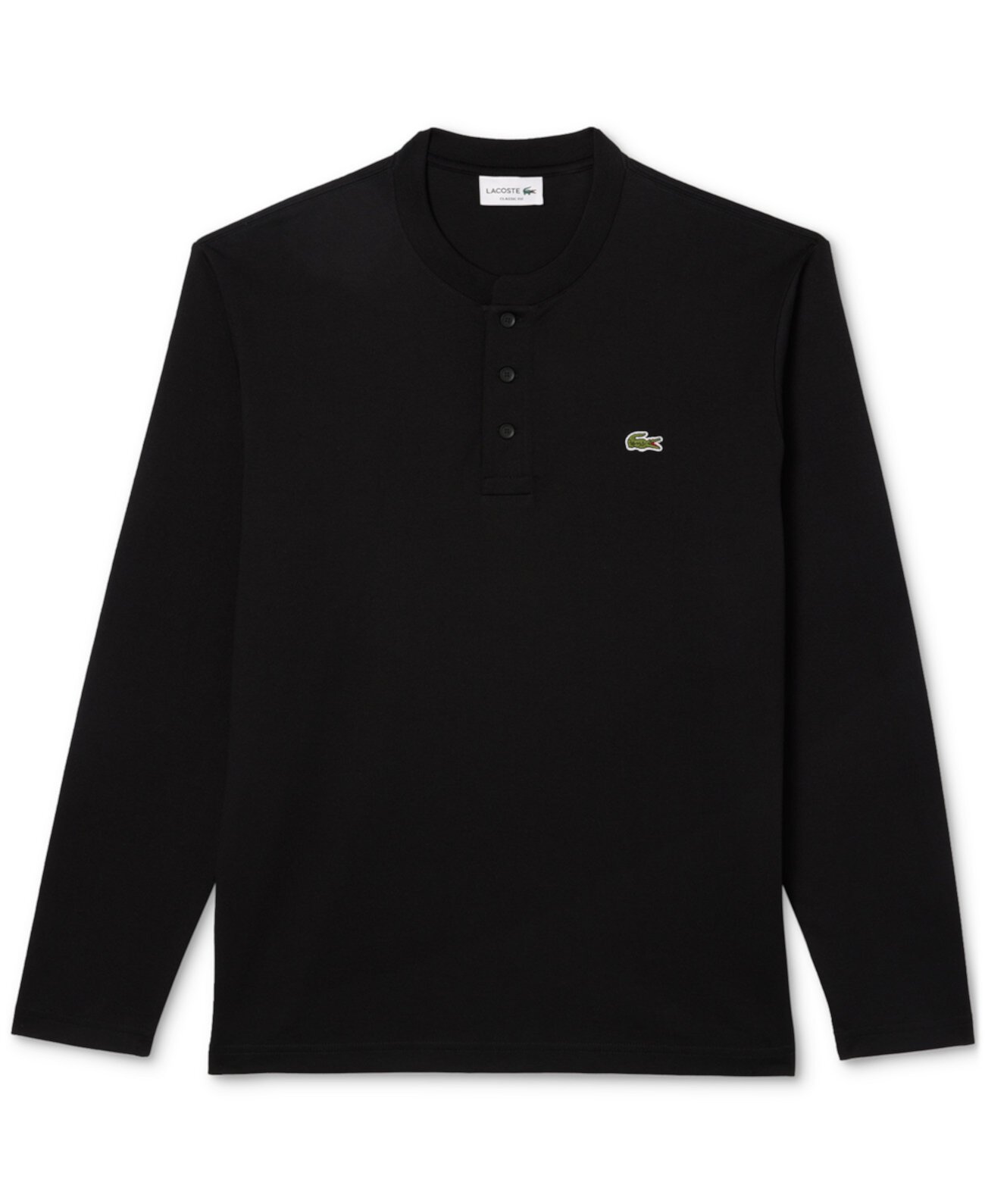 Мужская Футболка Lacoste Henley с Длинным Рукавом Lacoste