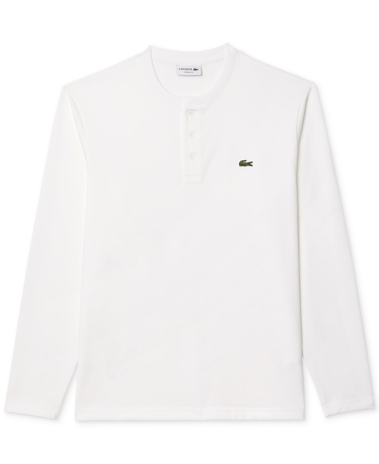 Мужская Футболка Lacoste Henley с Длинным Рукавом Lacoste