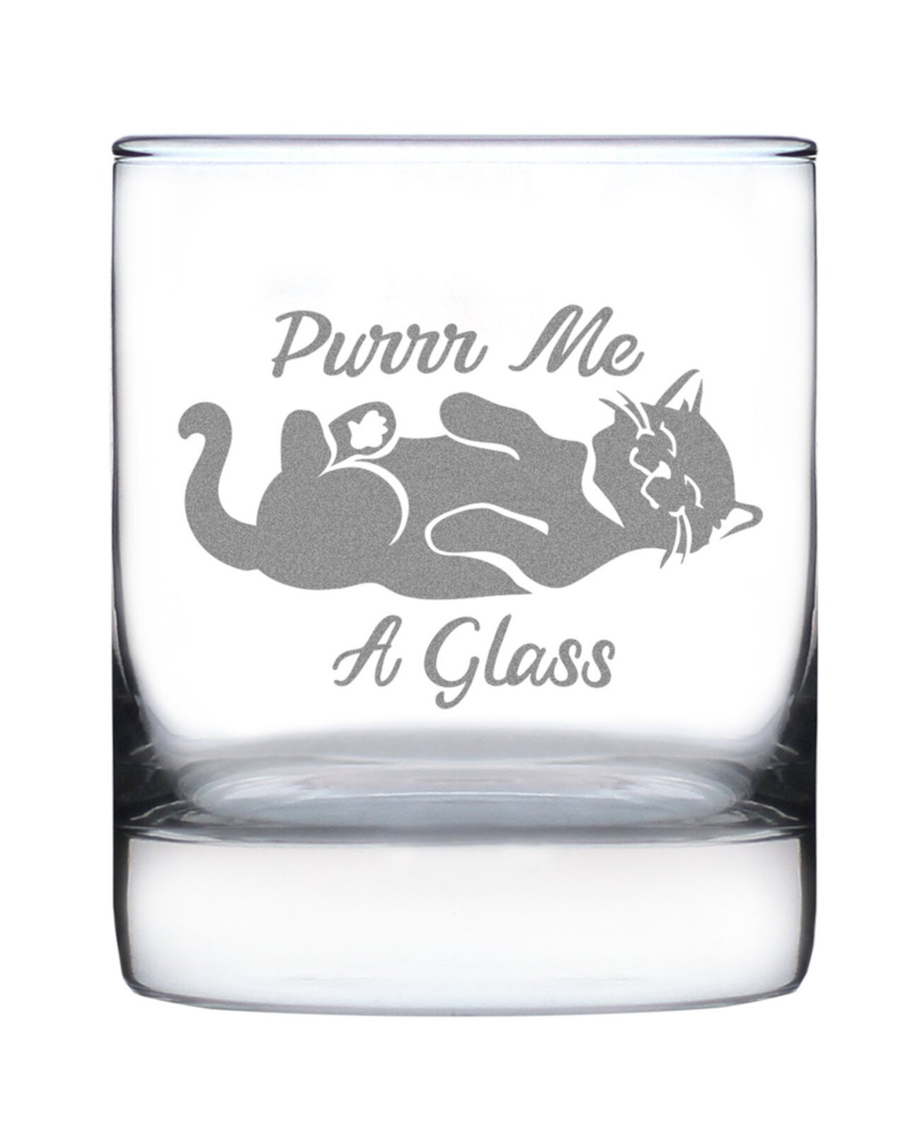 Purr Me a Glass - Whiskey Rocks Glass Bevvee