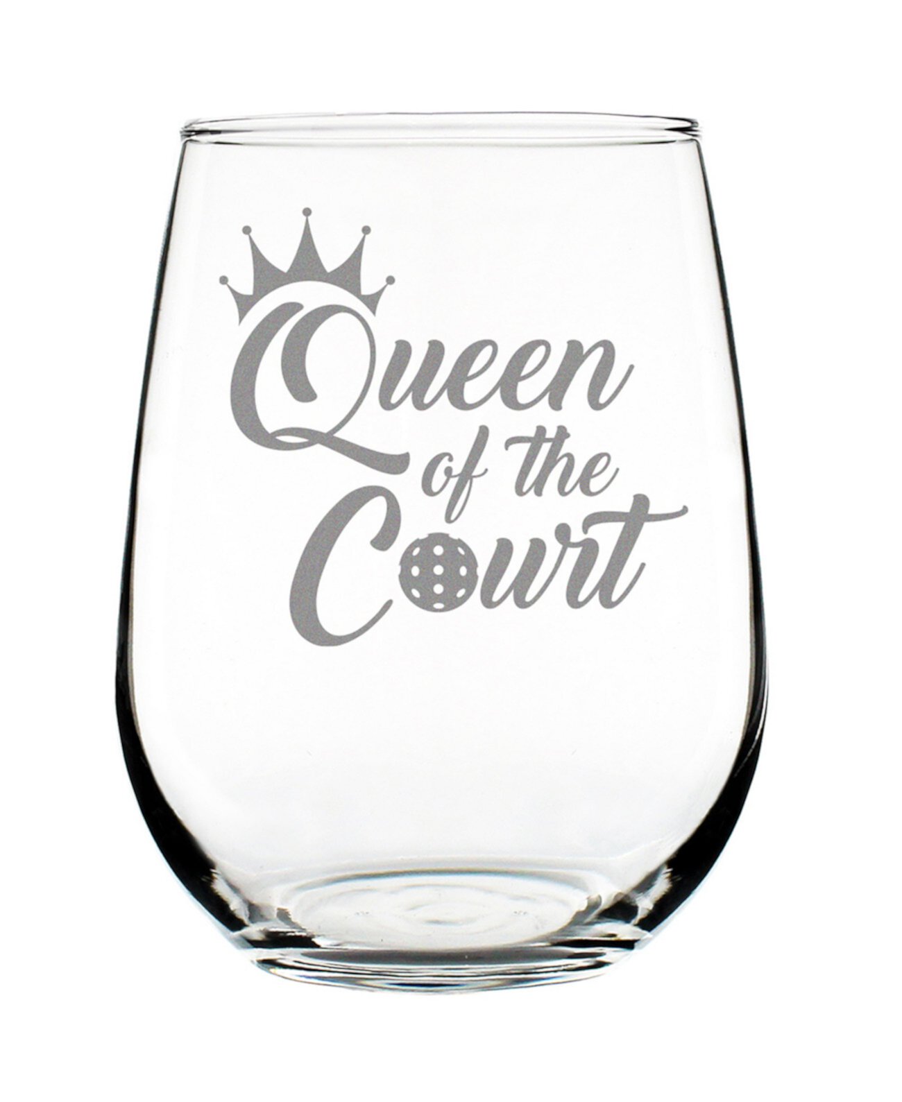 Queen of the Court - Stemless Wine Glass Bevvee