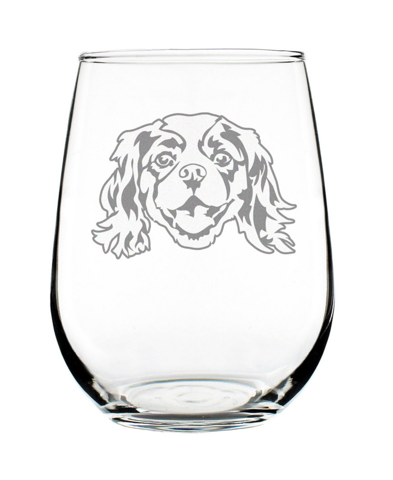 Cavalier King Charles Spaniel - Stemless Wine Glass Bevvee