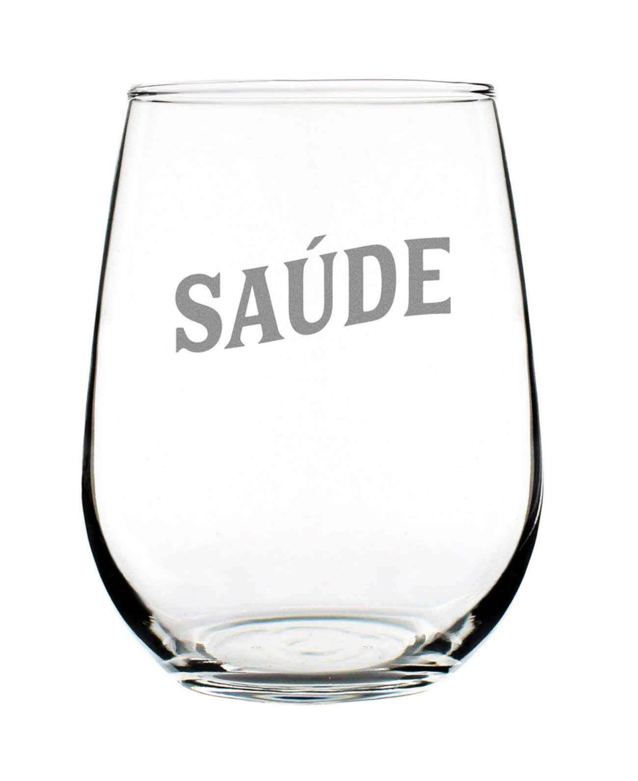 Saude Portuguese Cheers - Stemless Wine Glass Bevvee