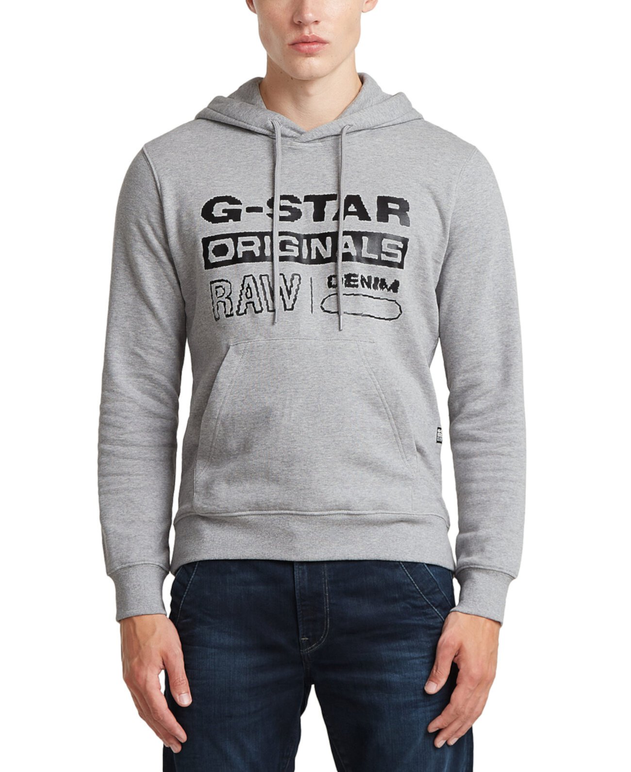 Мужская Толстовка G-STAR RAW Distressed Originals с Логотипом и Обычным Кроем G-STAR RAW