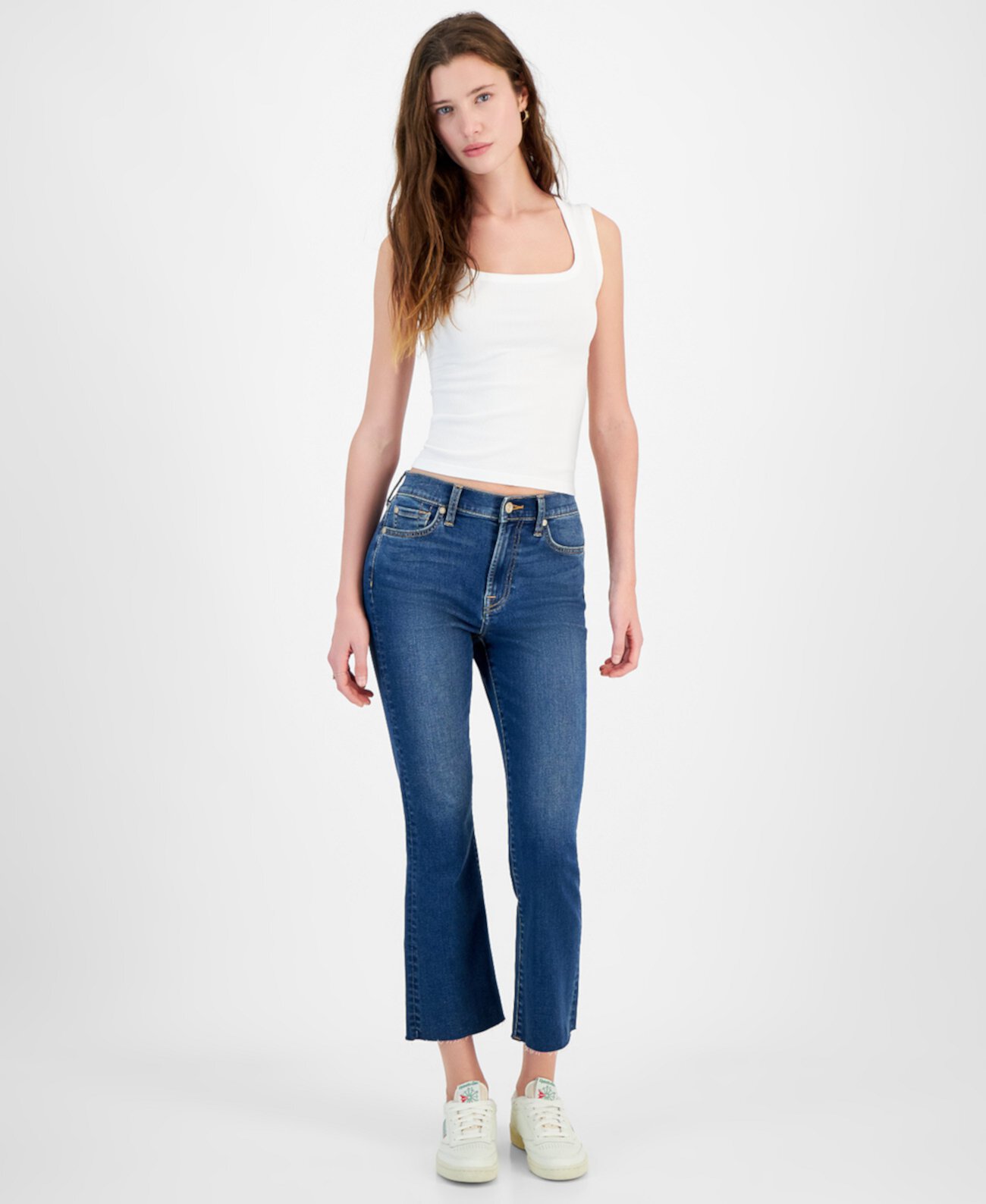 Женские Джинсы bootcut 7 For All Mankind 7 For All Mankind