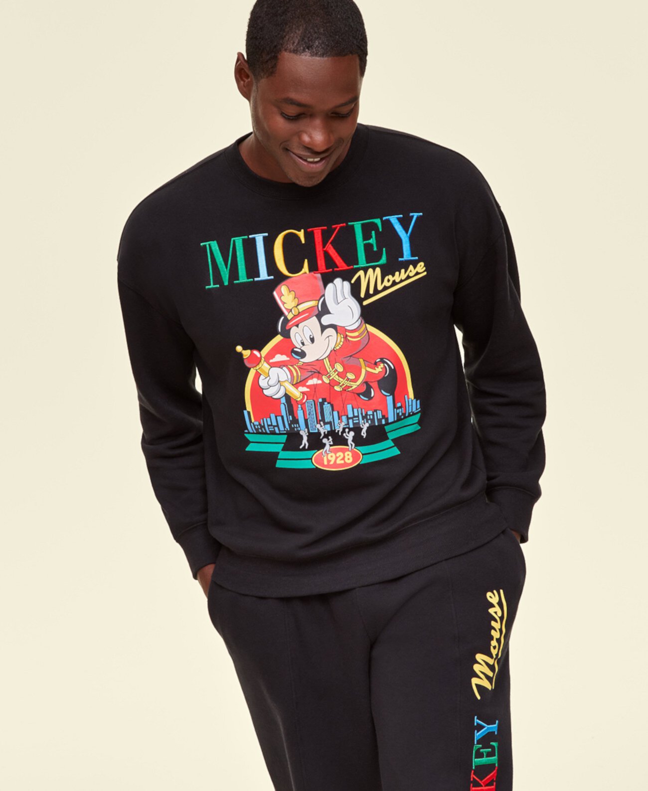 Adult Unisex Bandleader Mickey Mouse Balloon Crewneck Sweatshirt, Created for Macy's Disney | Macy's