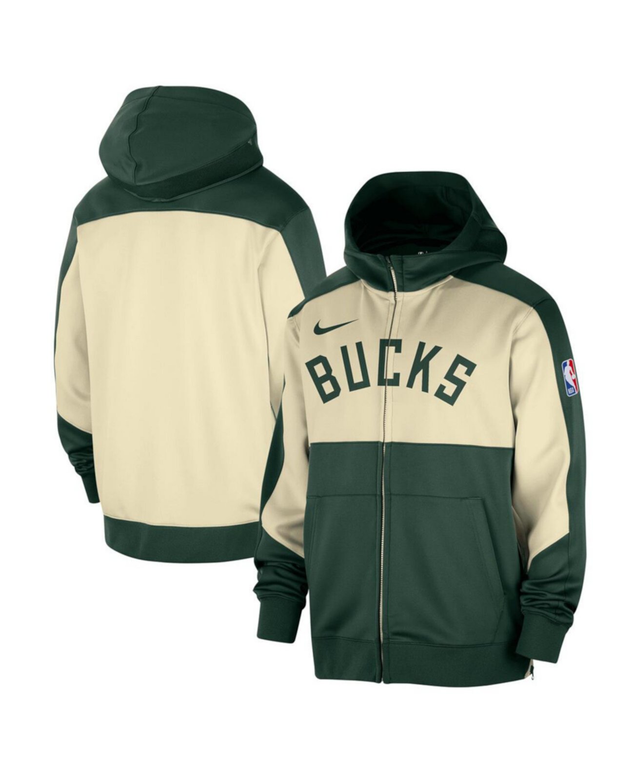 Мужская толстовка с капюшоном Nike Milwaukee Bucks Authentic On-Court Showtime Nike