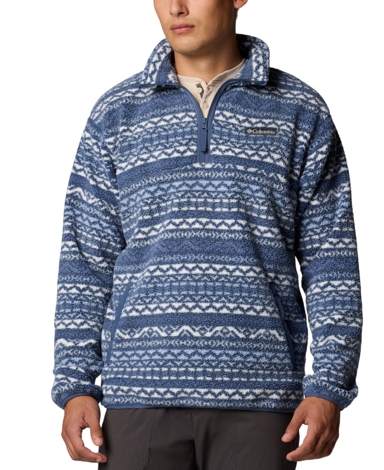 Мужская Толстовка Columbia Kenton Park Geometric 1/4-Zip Fleece Columbia