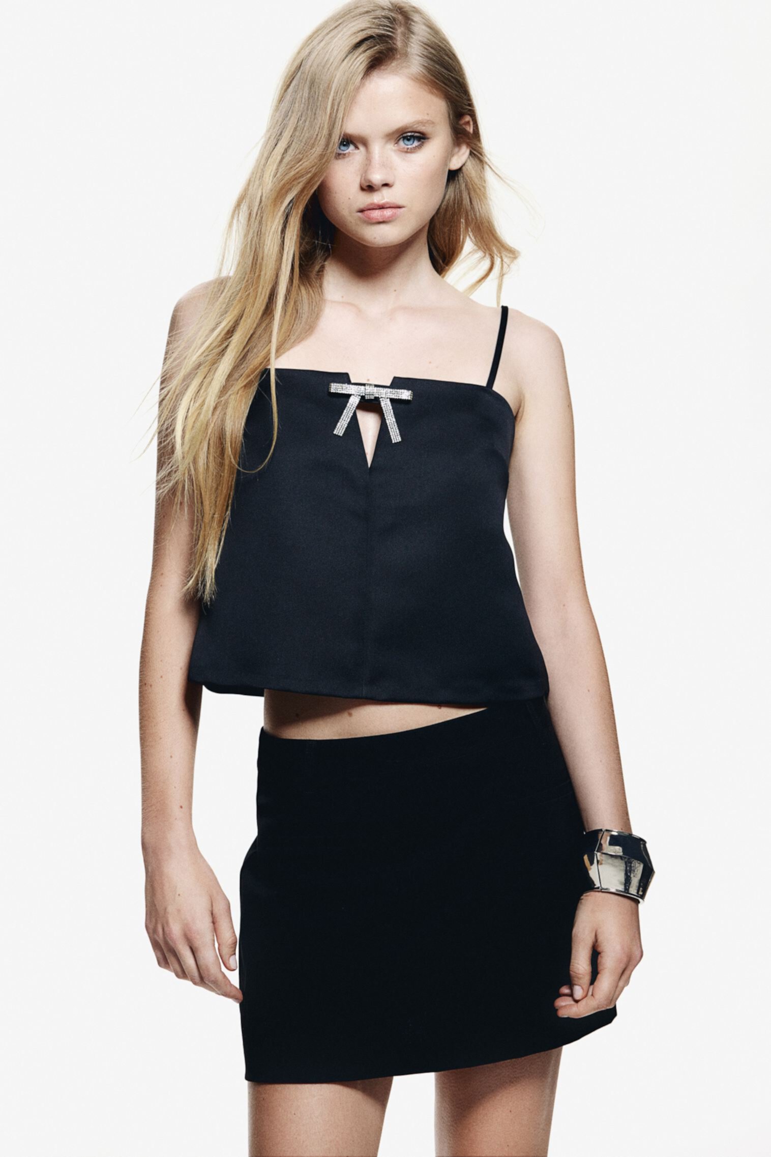 Женский Топы на бретелях H&M Bow-Detail Camisole Top H&M