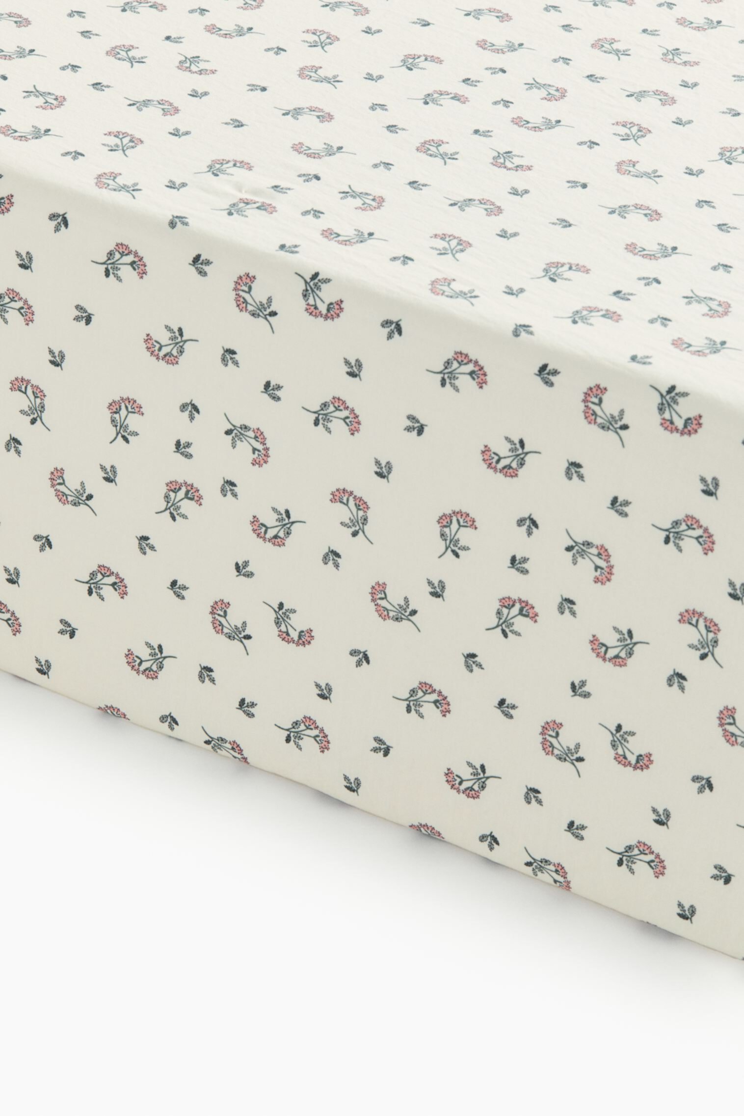 Patterned Cotton Fitted Sheet H&M