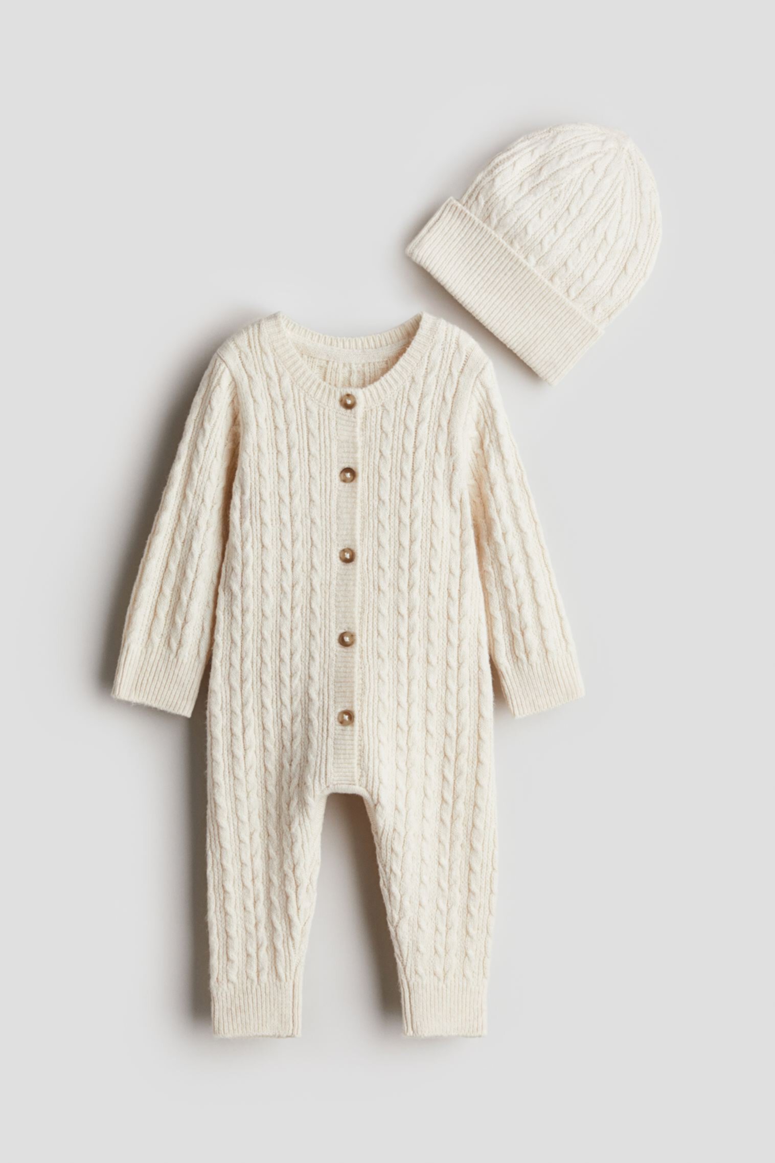 2-piece Cable-Knit Set H&M