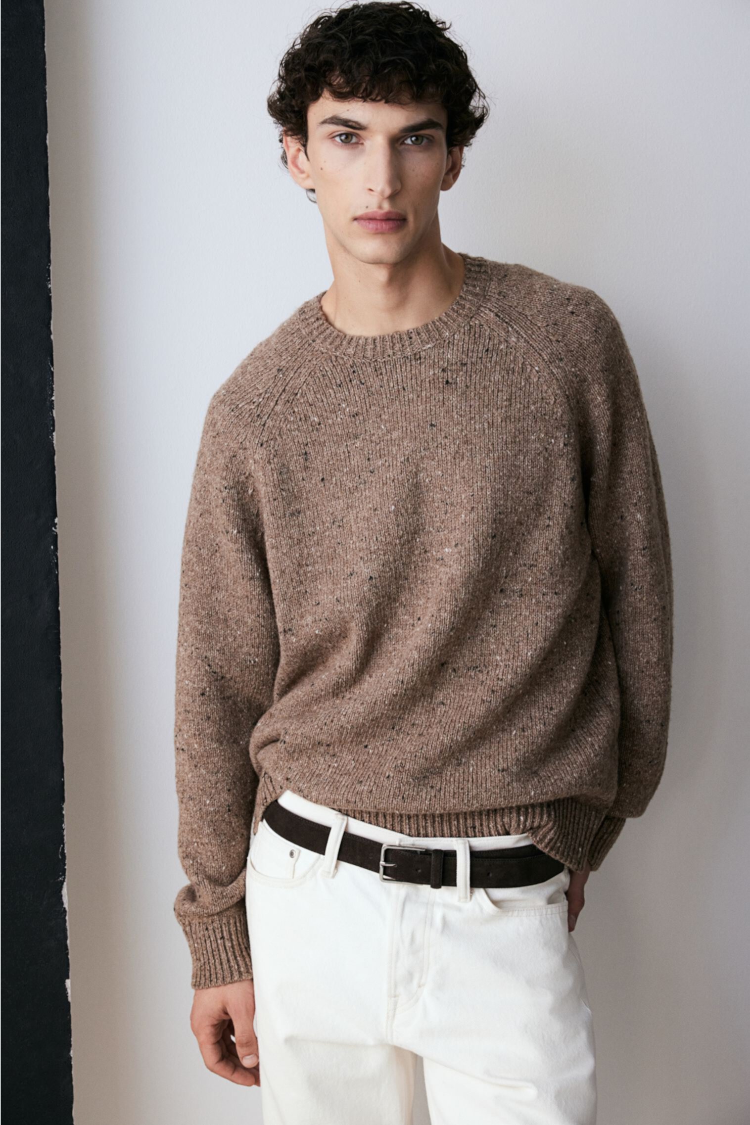 Мужской Свитер H&M Regular Fit Wool-Blend H&M