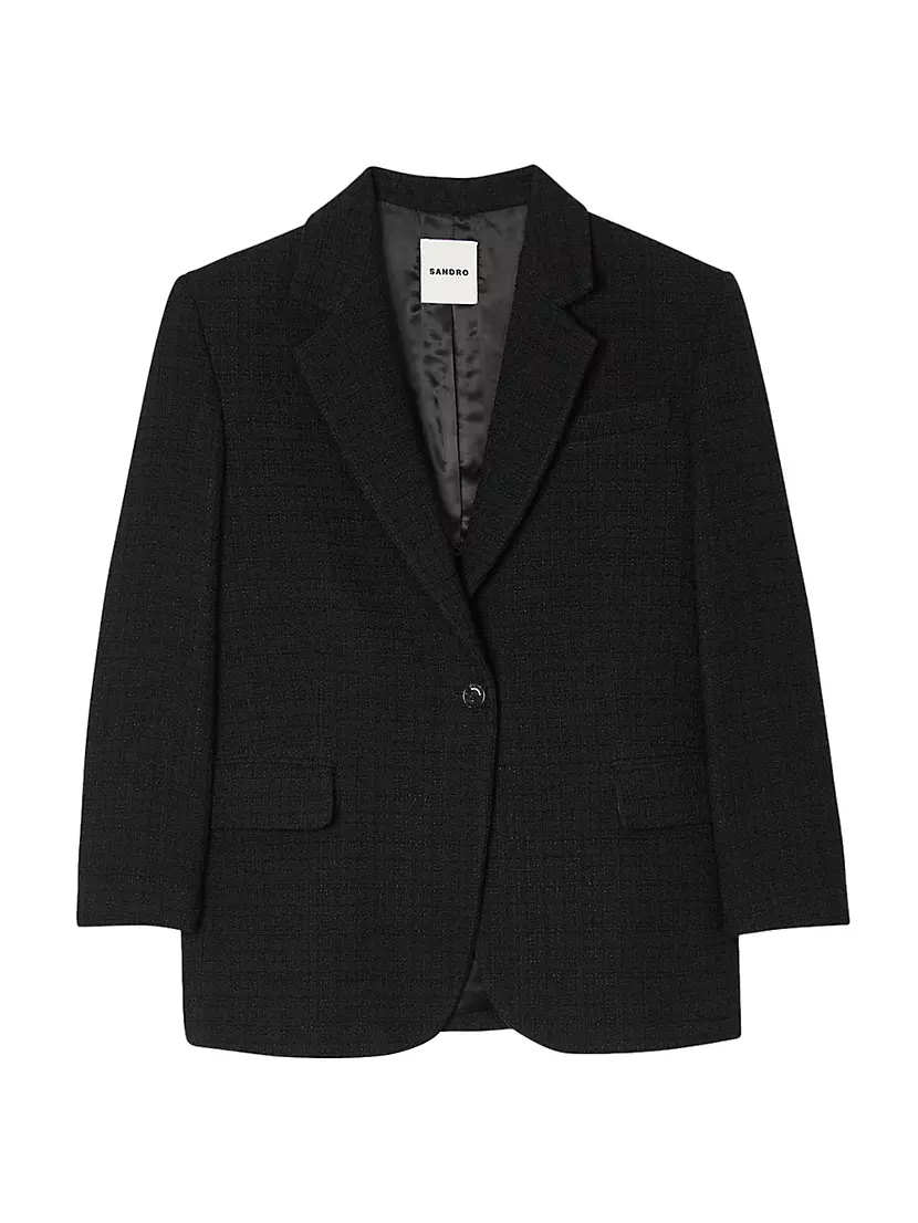 Tweed Suit Jacket Sandro