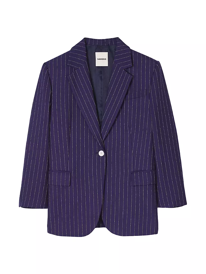 Striped Suit Jacket Sandro