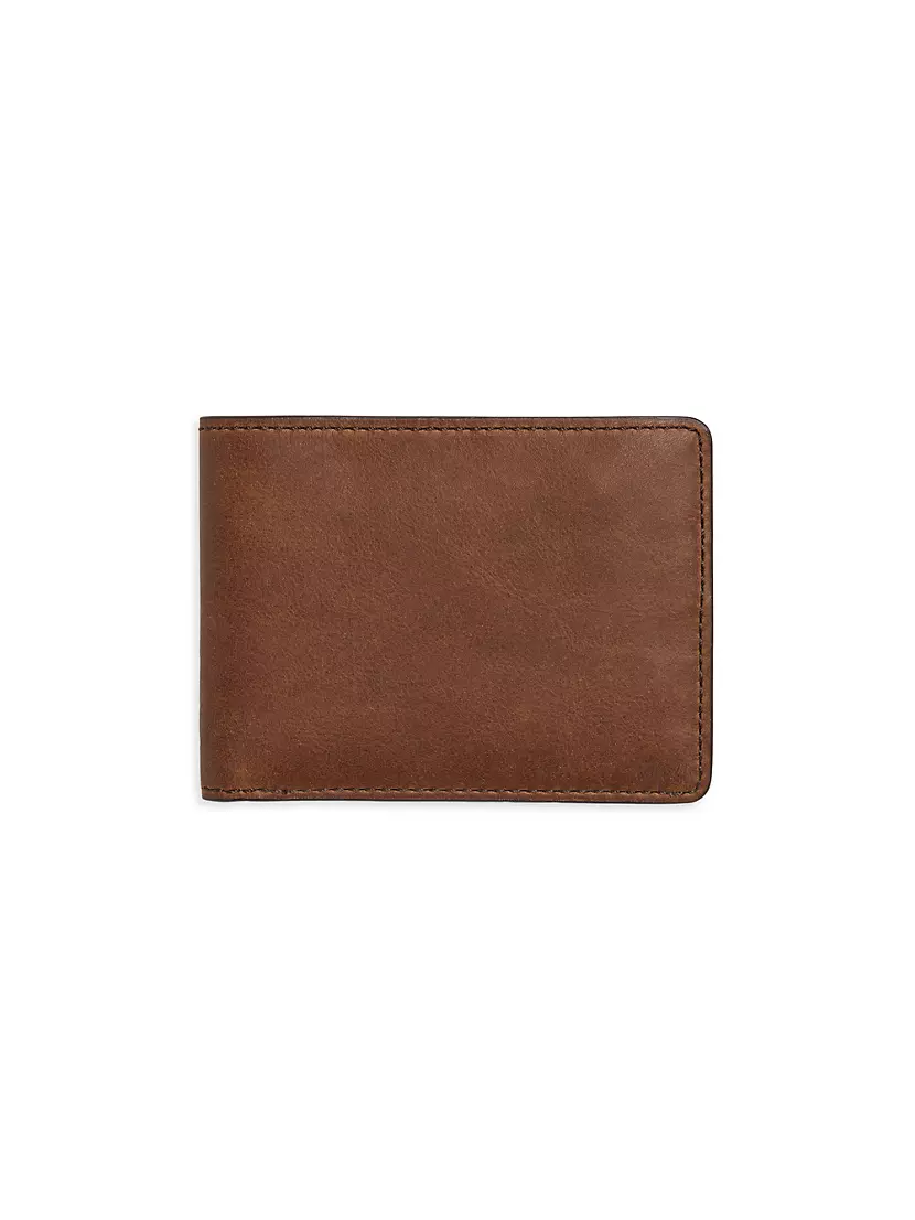 Бумажник Shinola Slim Leather Bi-Fold Shinola