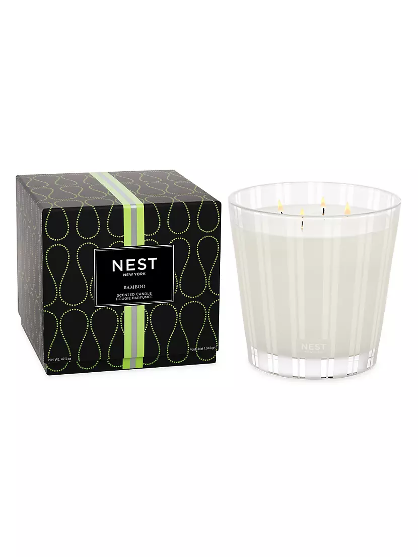 Bamboo Luxury 4-Wick Scented Candle Nest