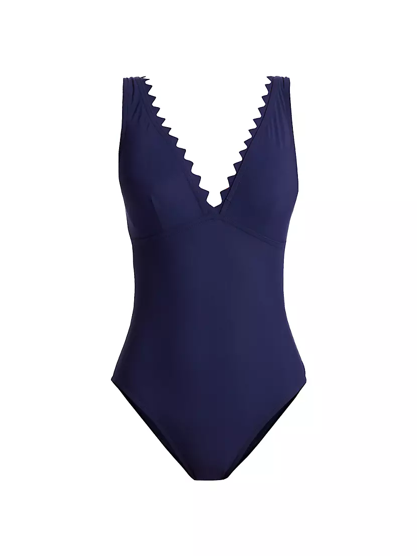 Женский Слитный купальник Karla Colletto Swim Ines Plunging Karla Colletto Swim