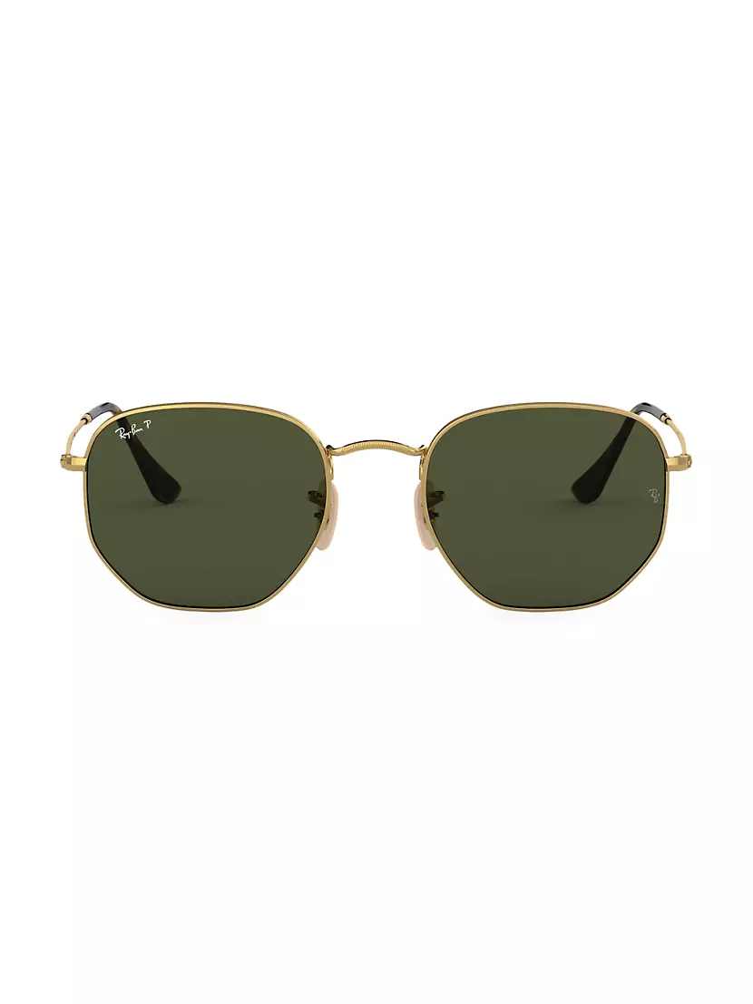 RB3548 51MM Hexagonal Sunglasses Ray-Ban