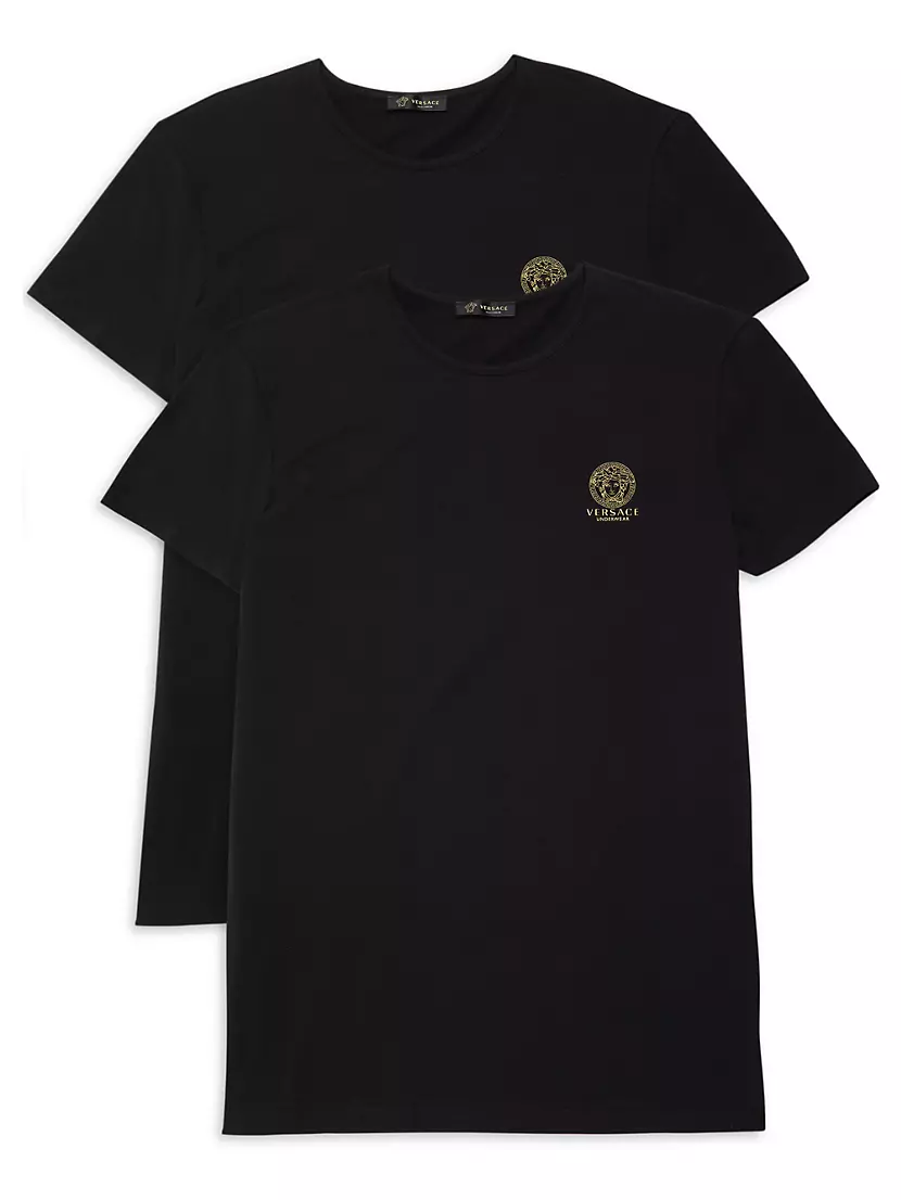 Мужская Базовая майка Versace 2-Pack Logo T-Shirt Versace