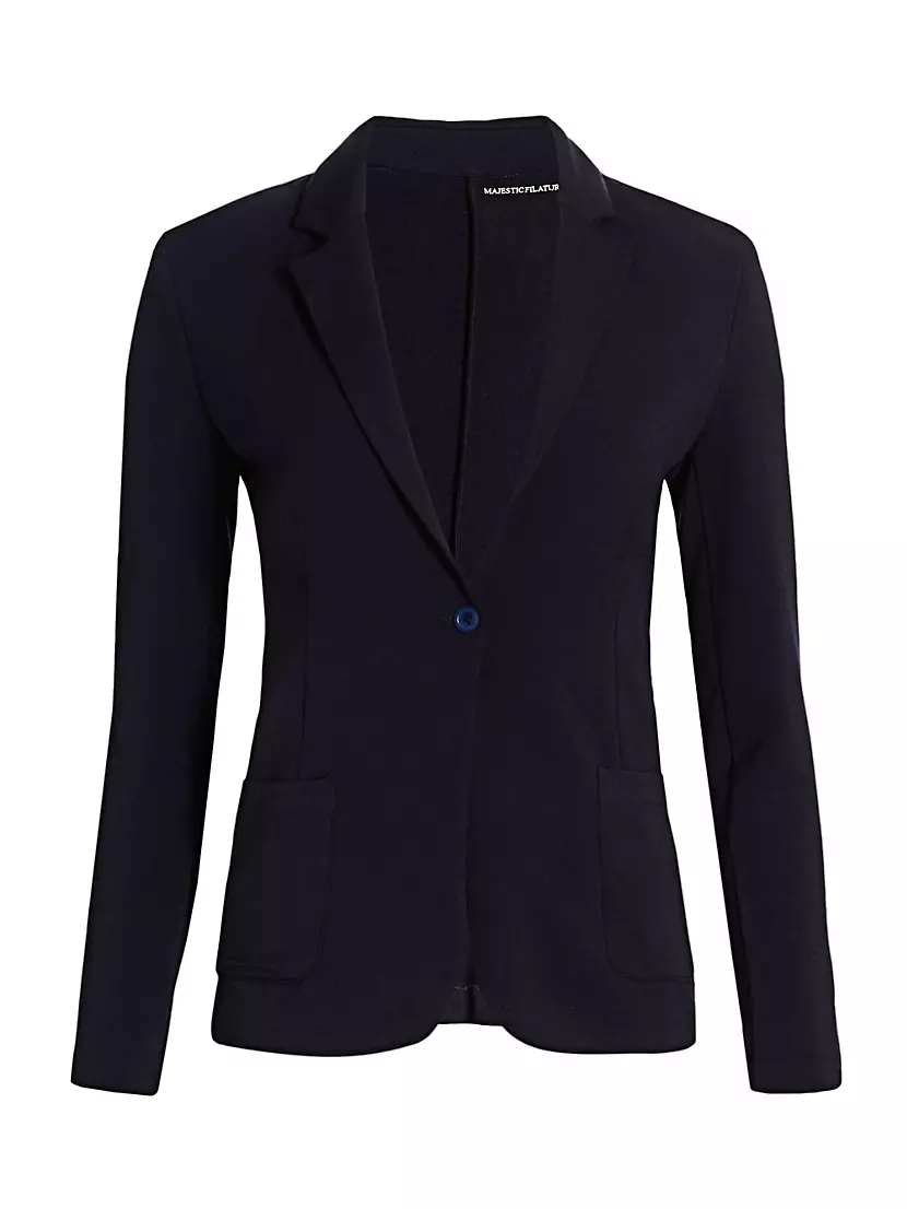 Single Button Blazer Majestic Filatures