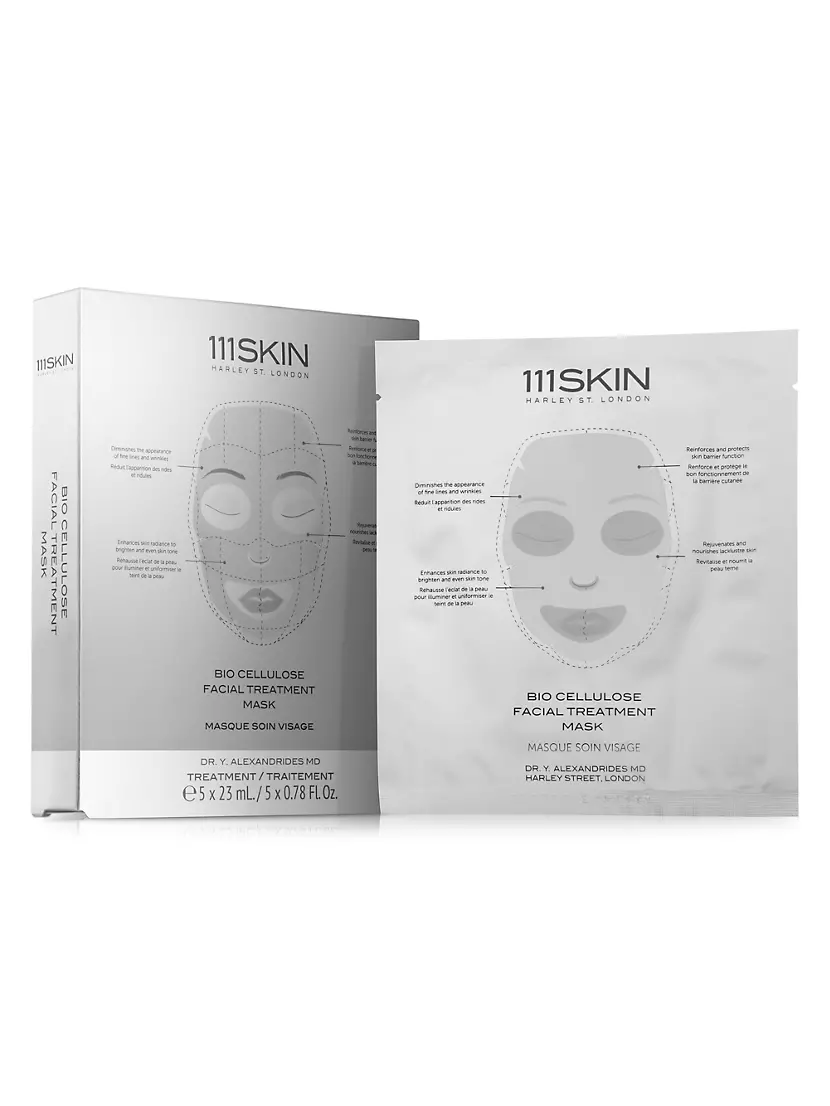 Bio Cellulose 5-Piece Facial Treatment Mask Set 111SKIN