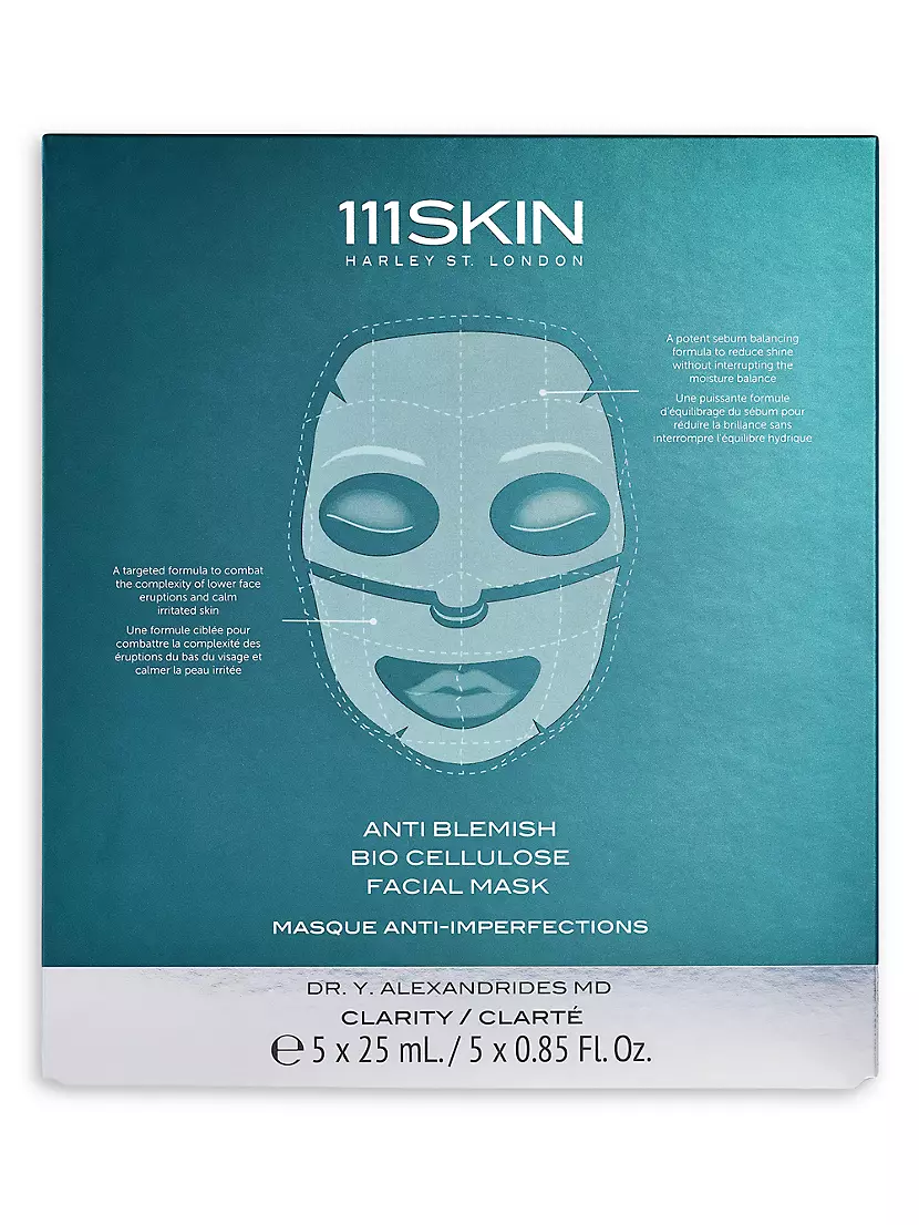 Anti Blemish Bio Cellulose 5-Piece Facial Mask Set 111SKIN