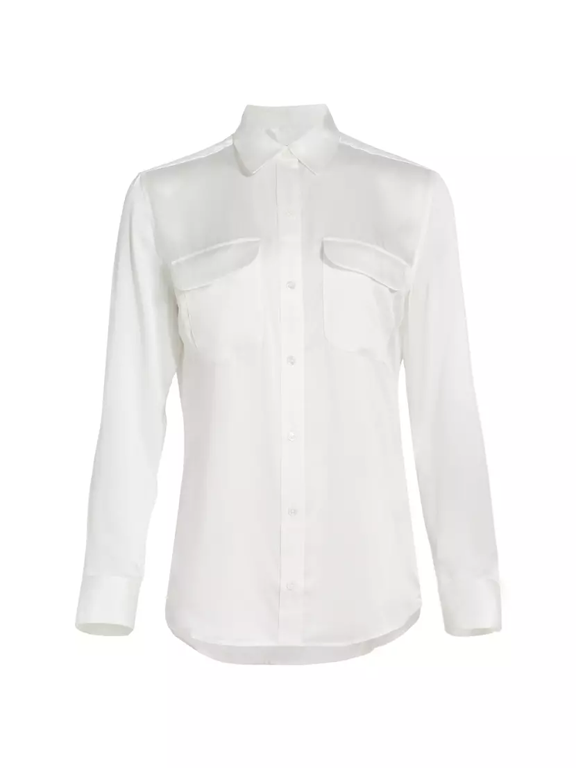 Женская Повседневная рубашка EQUIPMENT Signature Button-Up Silk EQUIPMENT