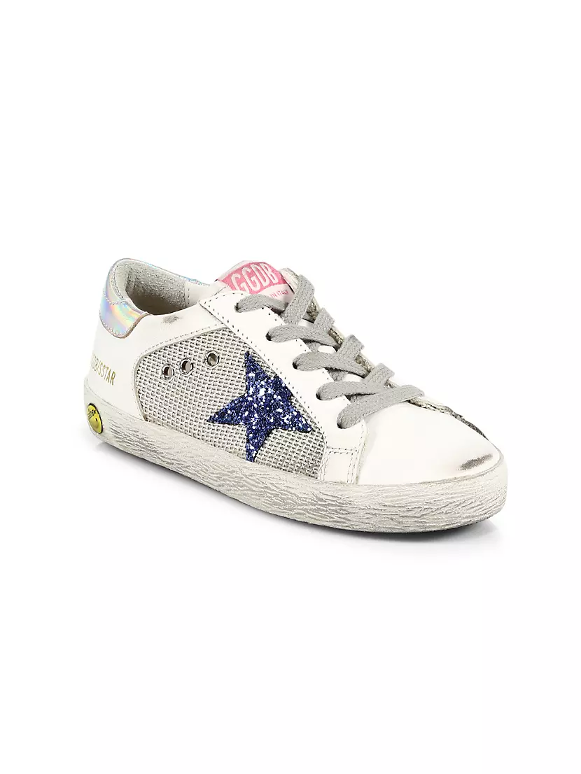 Little Kid's and Kid's Superstar Mesh &amp; Leather Sneakers Golden Goose