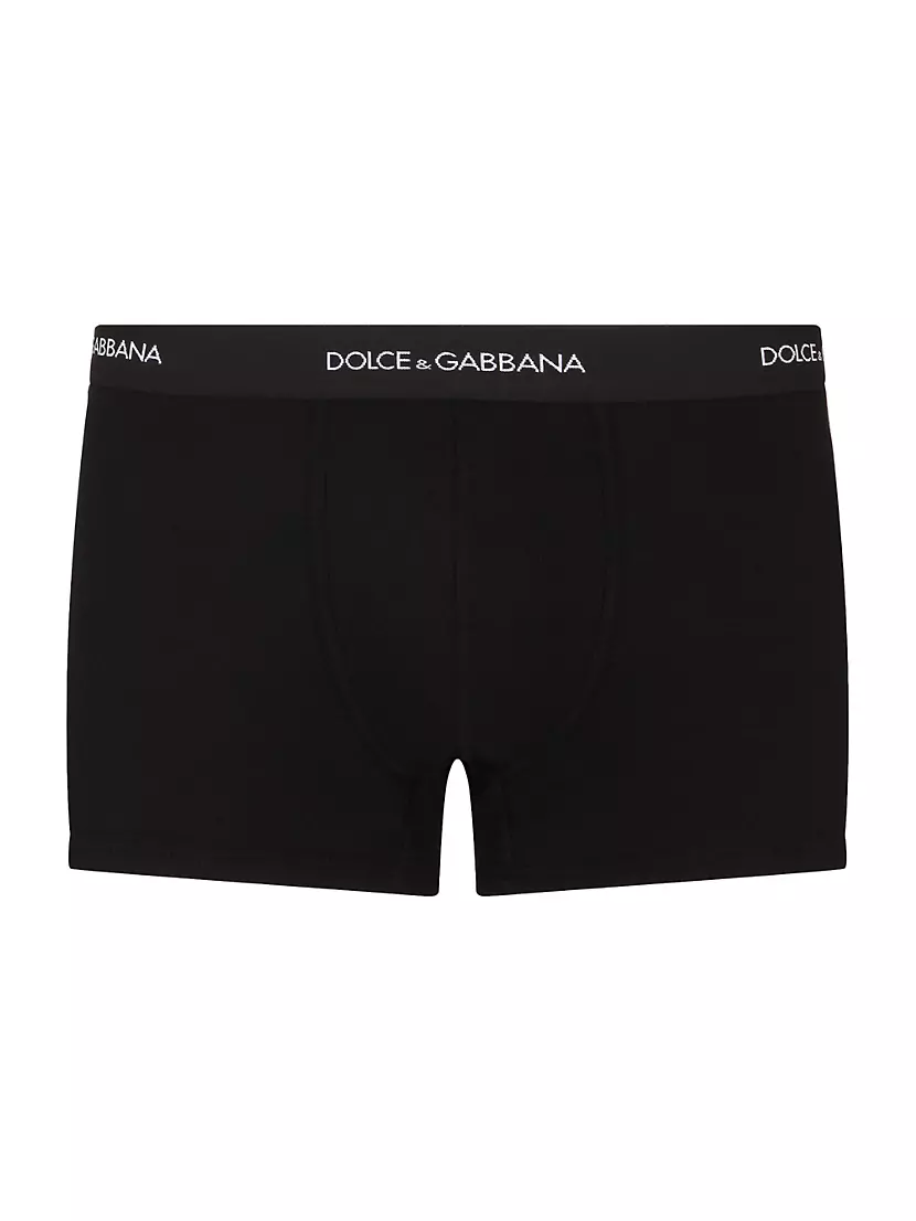 Боксёры с логотипом Dolce & Gabbana из мягкого дышащего хлопка, 3 дюйма Dolce & Gabbana