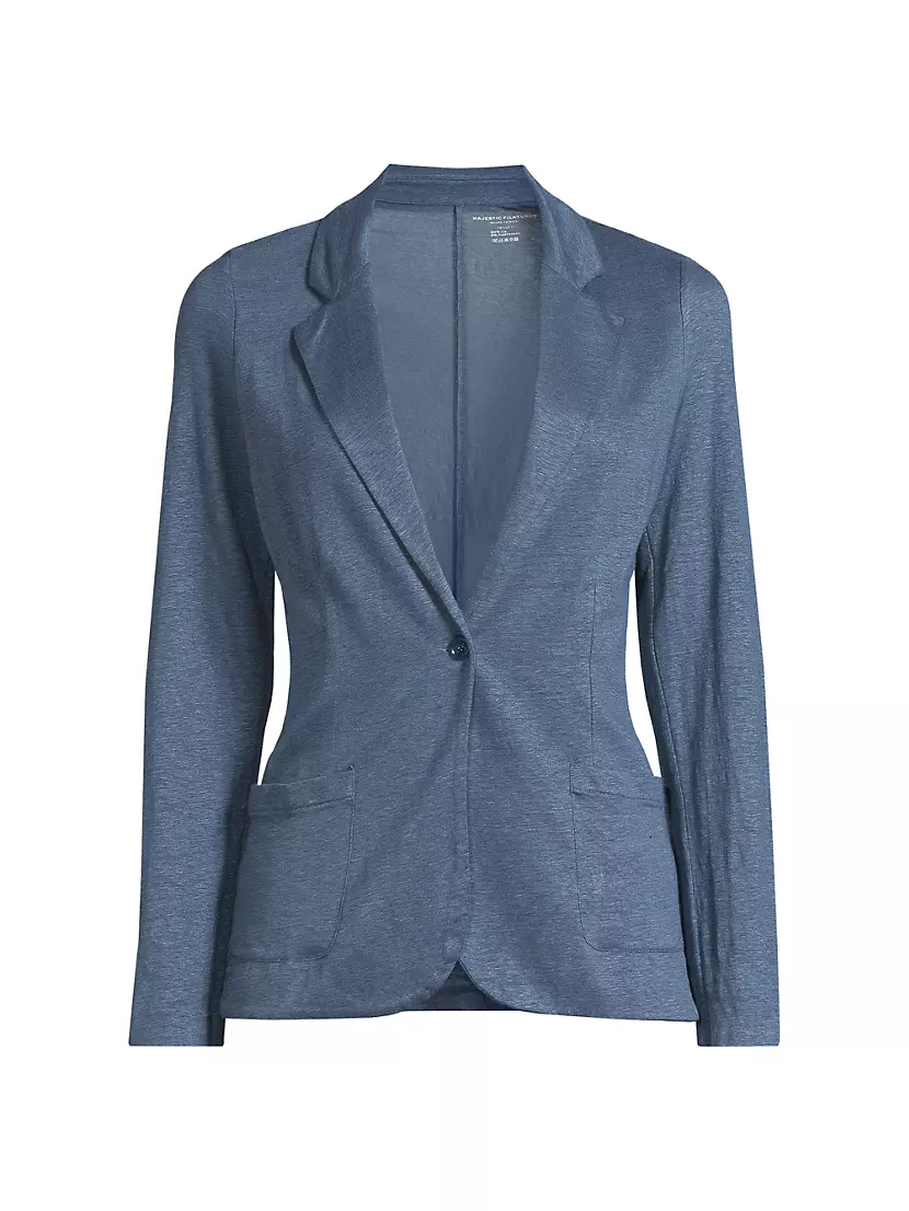 Stretch Linen Blazer Majestic Filatures