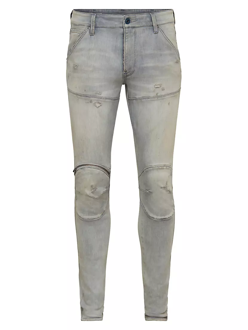 Мужские Джинсы skinny G-STAR RAW D-5620 3D Zip Faded G-STAR RAW