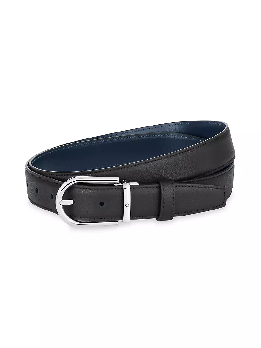 Ремень Montblanc Horseshoe Buckle Cut-to-Size Reversible Leather Montblanc