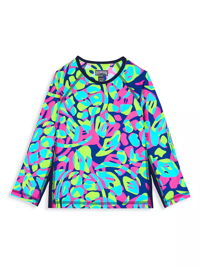 Детские топы для плавания VILEBREQUIN Neon Turtle Long-Sleeve Rashguard VILEBREQUIN