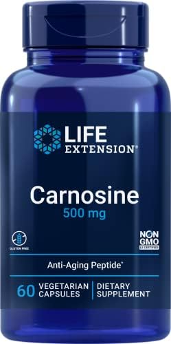 Life Extension Carnosine, Healthy Aging, Exercise Recovery, Gluten-Free, Non-GMO, Vegetarian, 60 Capsules (Капсулы) Life Extension