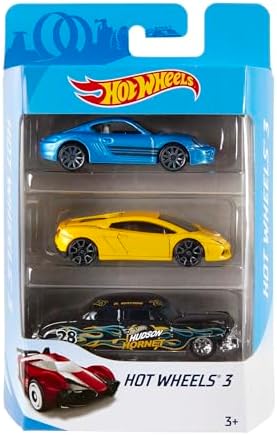 Коллекционный набор из 3 игрушечных автомобилей 1:64 для детей от 3 лет Hot Wheels