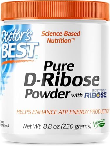 D-Рибоза 250 г с Bioenergy Ribose, без ГМО, веганский продукт, без глютена Doctor's Best