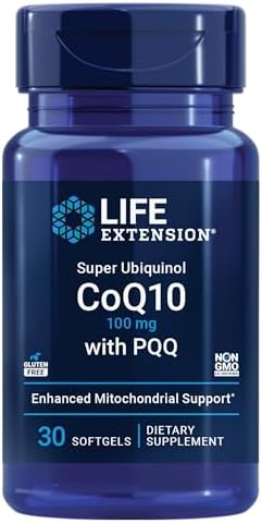 Супер убихинол CoQ10 с PQQ 100 мг, для поддержки здоровья сердца, 30 мягких капсул Life Extension