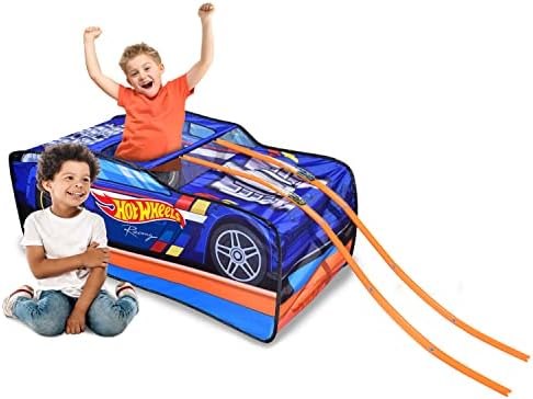 Hot Wheels Sports Car Pop Up Tent with 10ft of Track and 2 Mystery Cars - Sunny Days Entertainment Sunny Days Entertainment