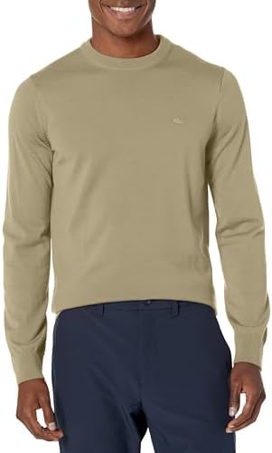 Мужской Свитер Lacoste Crew Neck из Мериносовой Шерсти Lacoste