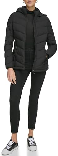 Calvin Klein Women's Light-weight Hooded Puffer Jacket Calvin Klein