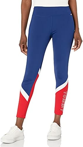 Tommy Hilfiger Women's Performance Workout Pants - High-rise Cotton Leggings Tommy Hilfiger