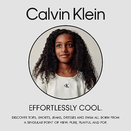 Джинсовые шорты Calvin Klein для девочек свободного кроя с эластаном Calvin Klein