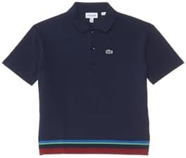 Lacoste Boys' Oversized Short Sleeve Color Blocked Polo Shirt Lacoste