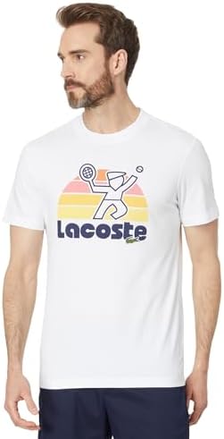 Женская Футболка Lacoste с Коротким Рукавом и Графикой Спереди Lacoste