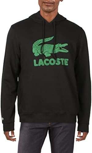 Мужское Худи Lacoste Длинный Рукав С Флокированным Графическим Логотипом Lacoste