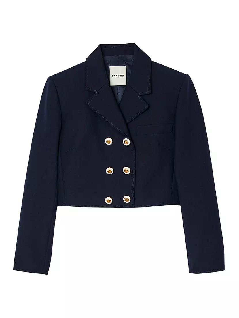 Short Double-Breasted Jacket Sandro