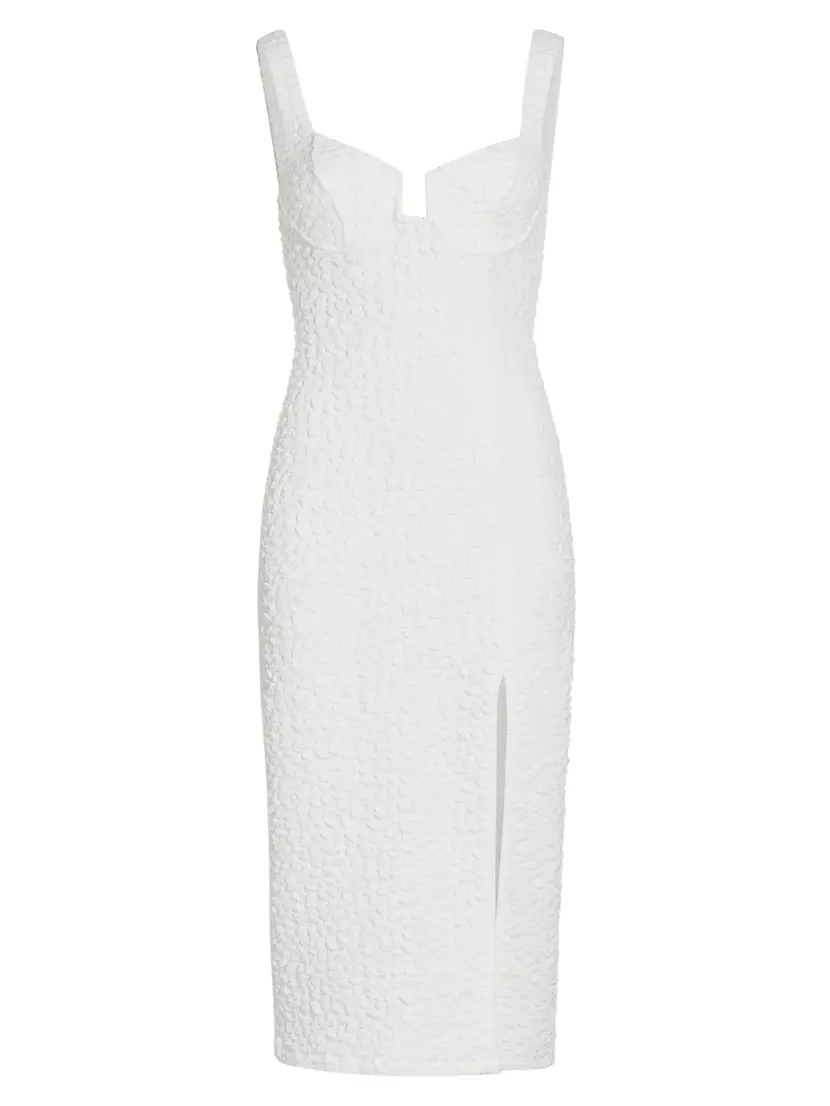 Wylla Textured Sleeveless Midi-Dress ASTR